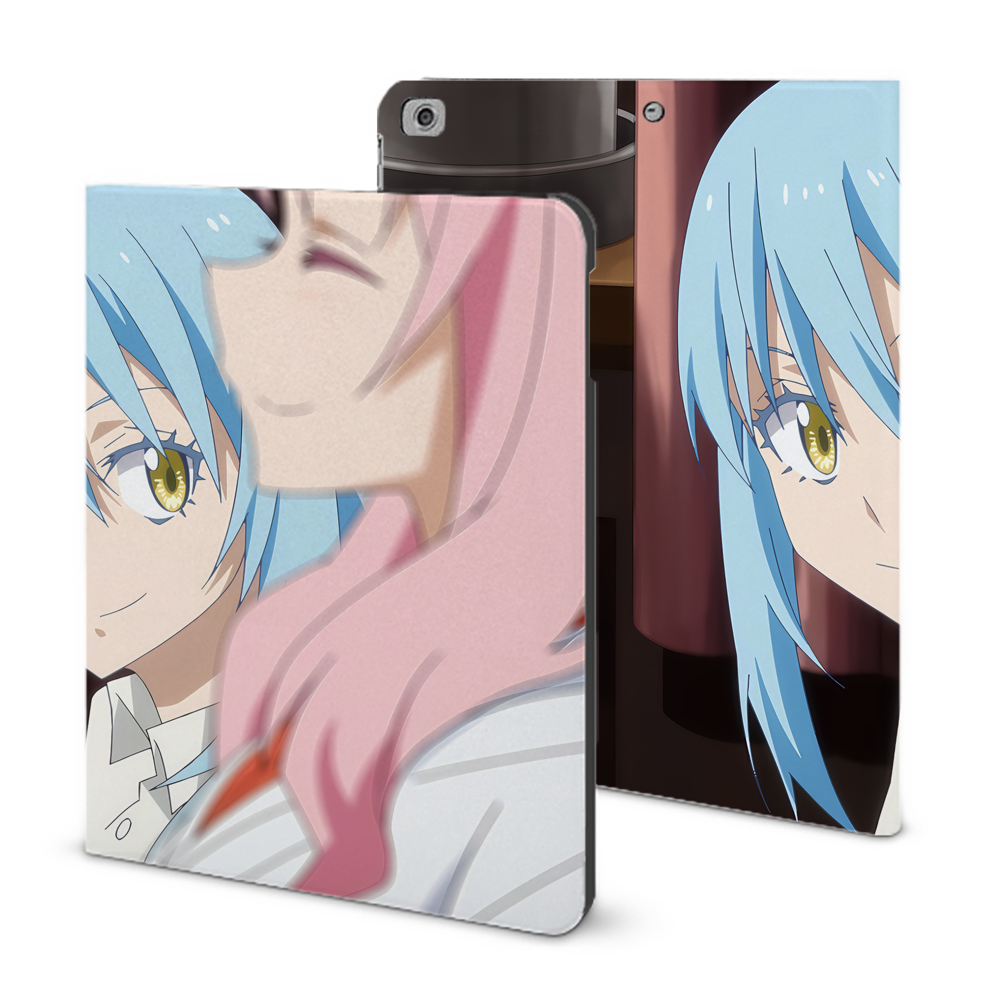 （画像用） 転スラ Regarding Reincarnated to Slime IPad ケース ブック型 PUレザー TPU 耐衝撃 軽量 薄型 ペン収納なし 全面保護 IPad 各モデル対応